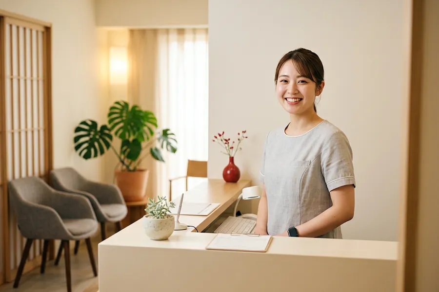 クリニックの受付（イメージ）