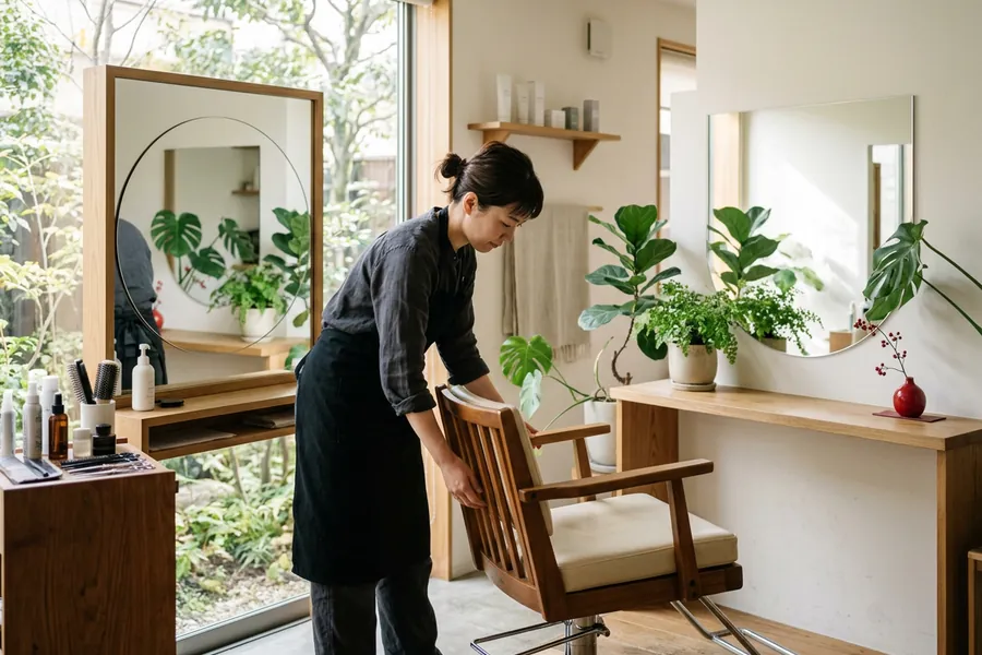 美容室の店内（イメージ）