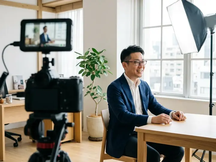 YouTube広告の撮影現場