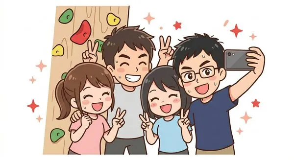 まさかの一体感！チームビルディング — コマ4：最高のチームだな！また来よう！